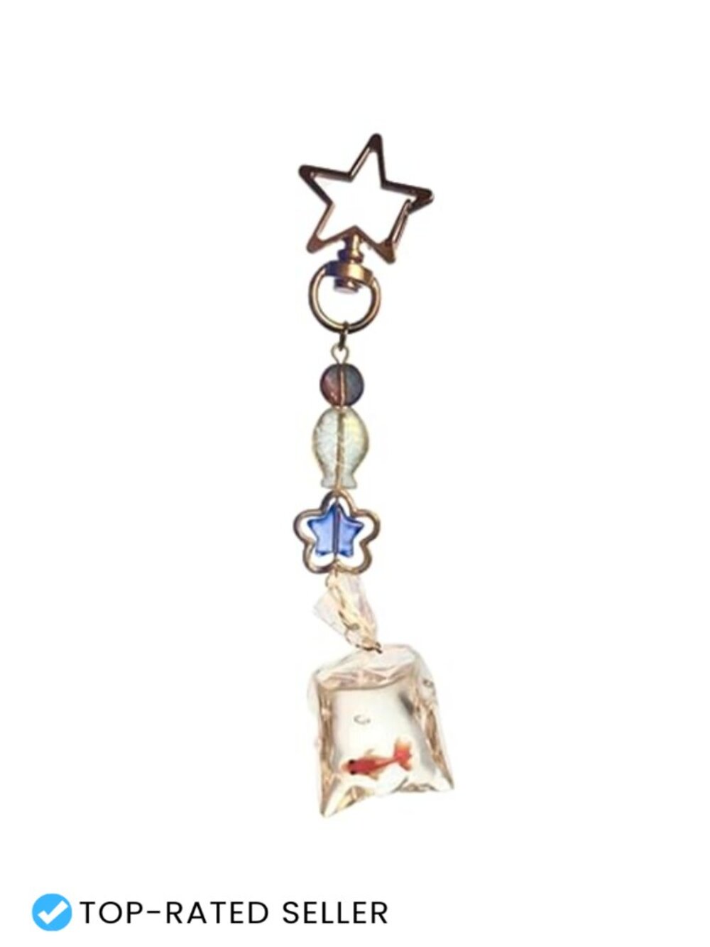 Y2K Starfish Keychain Cute Charms for Teen Girls Preppy Accessories